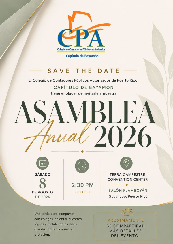Asamblea Anual 2025-2026 - Capítulo Bayamón