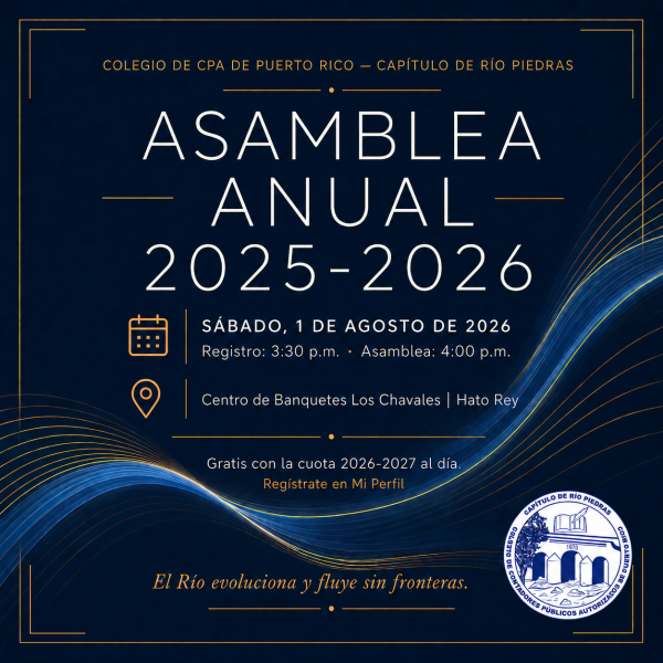 Asamblea Anual 2025-2026 y Fiesta de Confraternización - Capítulo de Río Piedras