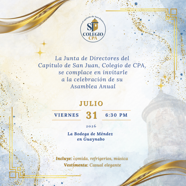 Asamblea Anual 2025-2026 - Capítulo San Juan