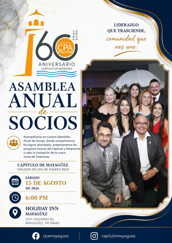 Asamblea Anual 2025-2026 Capítulo Mayagüez